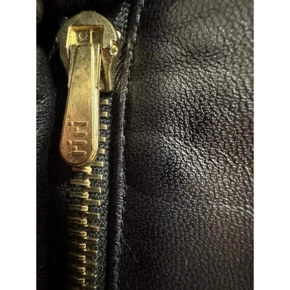 St John Sport Pants Womens 6 Black Leather Boot Cut  High Rise Trousers Y2K EUC - Picture 5 of 10